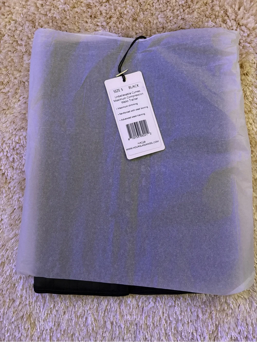 NEW Hourglass Angle Black Waist Trainer Shapewear size Small